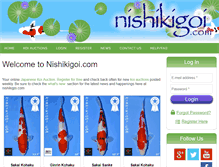 Tablet Screenshot of nishikigoi.com